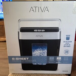 Ativa Black and Silver Micro-Cut Shredder